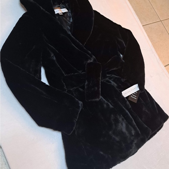 Trina Turk Belted Faux-Fur Jacket - Picture 2 of 12